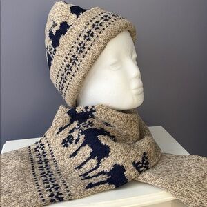 Wool hat and scarf